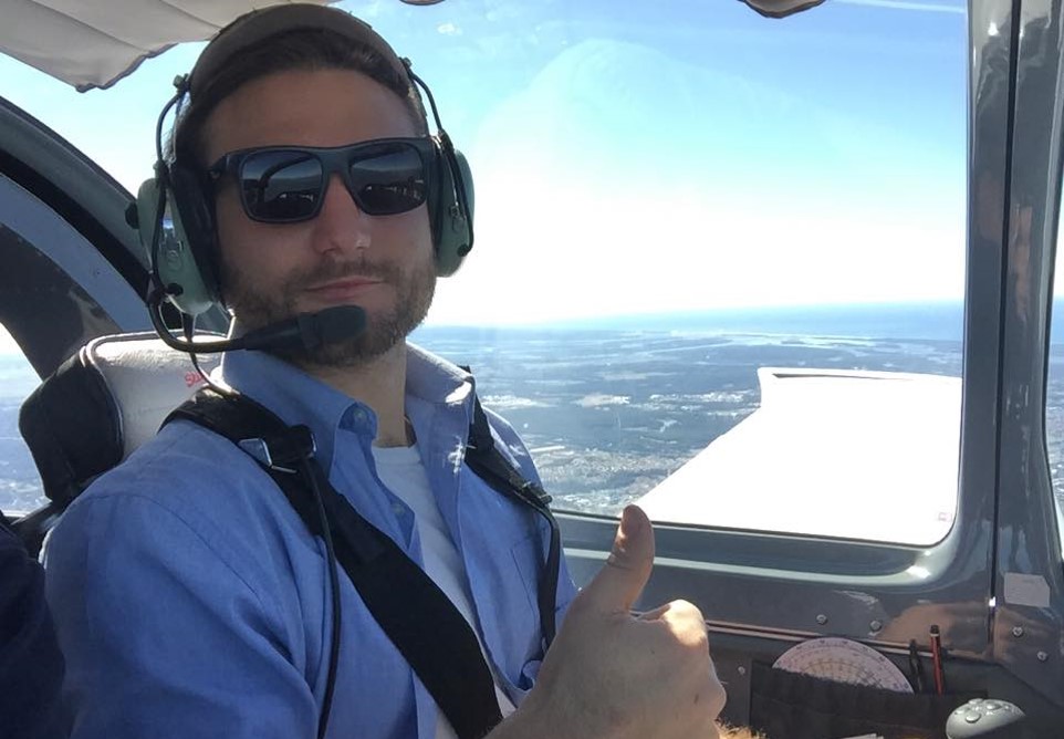 Happy Pilot during training